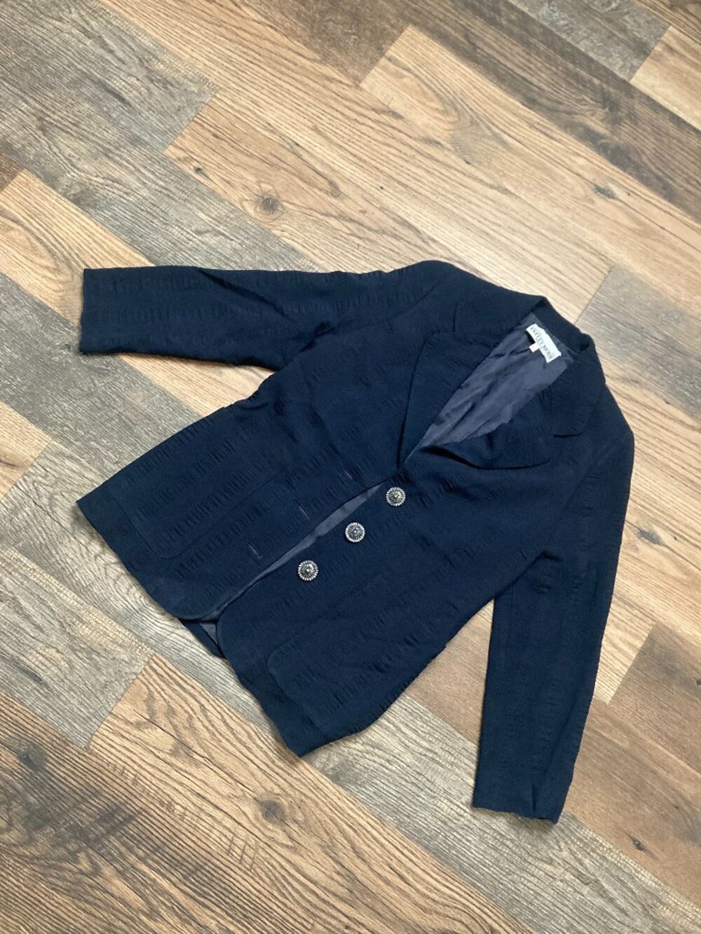 Pretty Mode Made in Italy Women's Navy Blazer Jacket IT 42 Fits US 6/8